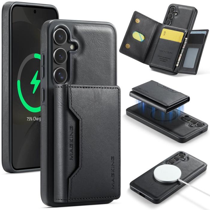 MAGKING - MAGKING Mobilskal för Samsung Galaxy S26 Magnetiskt PC + TPU RFID - Svart
