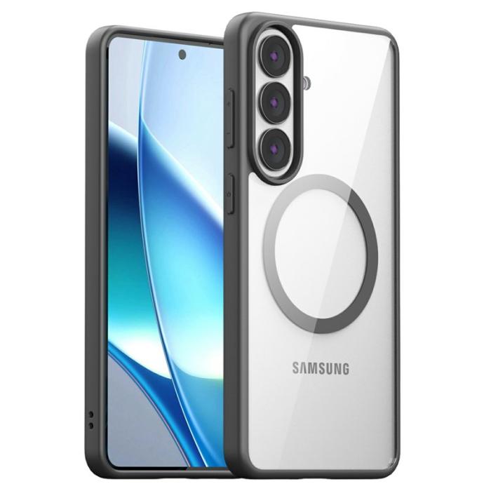 OEM - Mobilskal för Samsung Galaxy S26 Magnetiskt PC + TPU Stöttålig - Grå