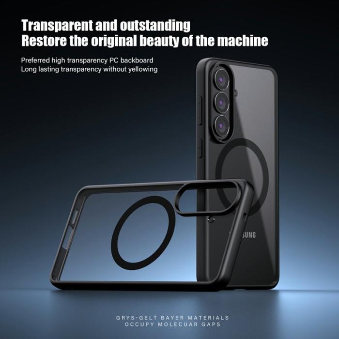 OEM - Mobilskal för Samsung Galaxy S26 Magnetiskt PC + TPU Stöttålig - Grå