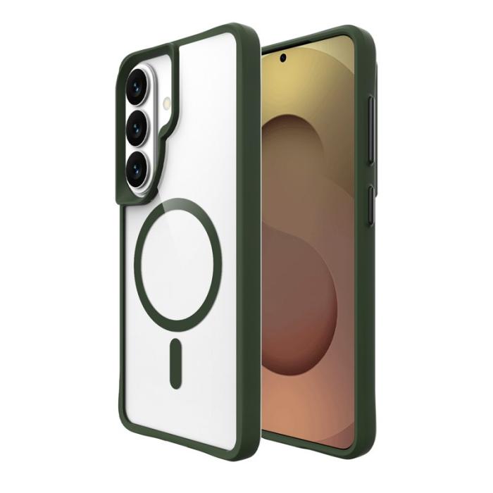 OEM - Mobilskal för Samsung Galaxy S26 Magnetiskt PC + TPU Stöttålig - Grön