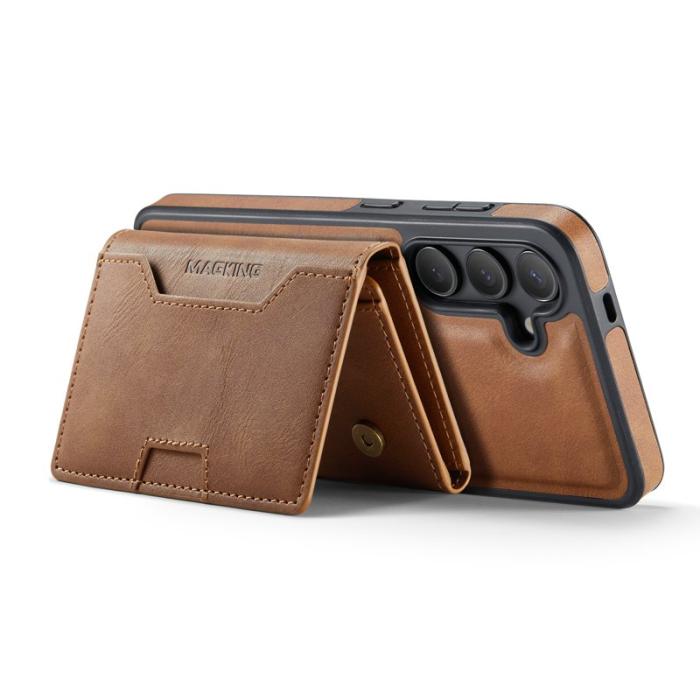 MAGKING - MAGKING Mobilskal för Samsung Galaxy S26 Magnetiskt PU + TPU - Brun