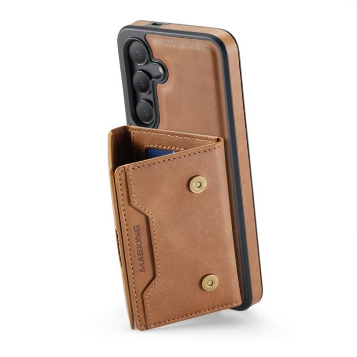 MAGKING - MAGKING Mobilskal för Samsung Galaxy S26 Magnetiskt PU + TPU - Brun