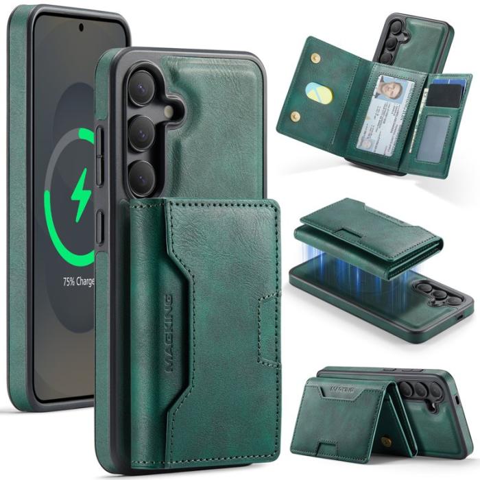 MAGKING - MAGKING Mobilskal för Samsung Galaxy S26 Magnetiskt PU + TPU - Grön