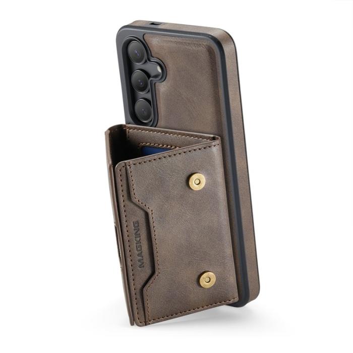 MAGKING - MAGKING Mobilskal för Samsung Galaxy S26 Magnetiskt PU + TPU - Kaffe