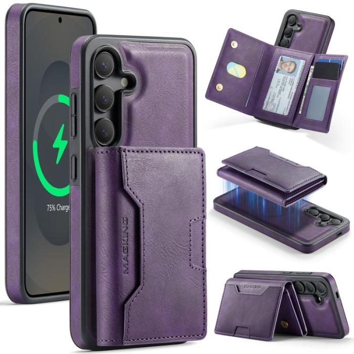 MAGKING - MAGKING Mobilskal för Samsung Galaxy S26 Magnetiskt PU + TPU - Lila