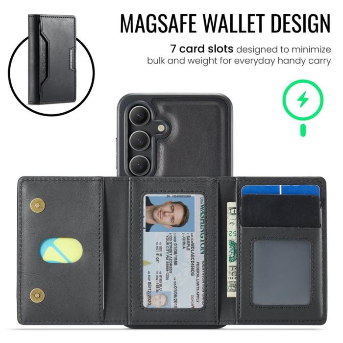 MAGKING - MAGKING Mobilskal för Samsung Galaxy S26 Magnetiskt PU + TPU - Svart