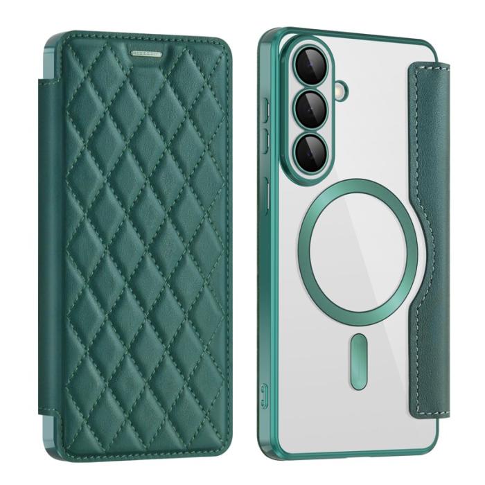 OEM - Mobilskal för Samsung Galaxy S26 Magnetiskt RFID Kortfack - Svartgrön