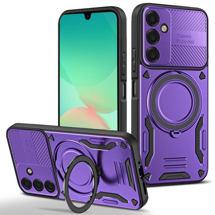 OEM - Mobilskal för Samsung Galaxy S26 Magnetiskt Shockproof TPU + PC - Mörklila