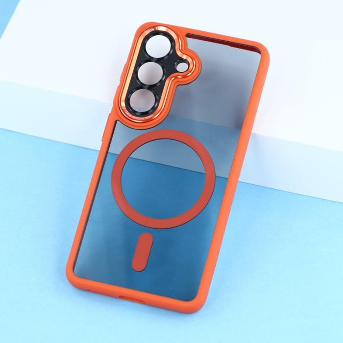 OEM - Mobilskal för Samsung Galaxy S26 Magnetiskt TPU + Akryl - Orange