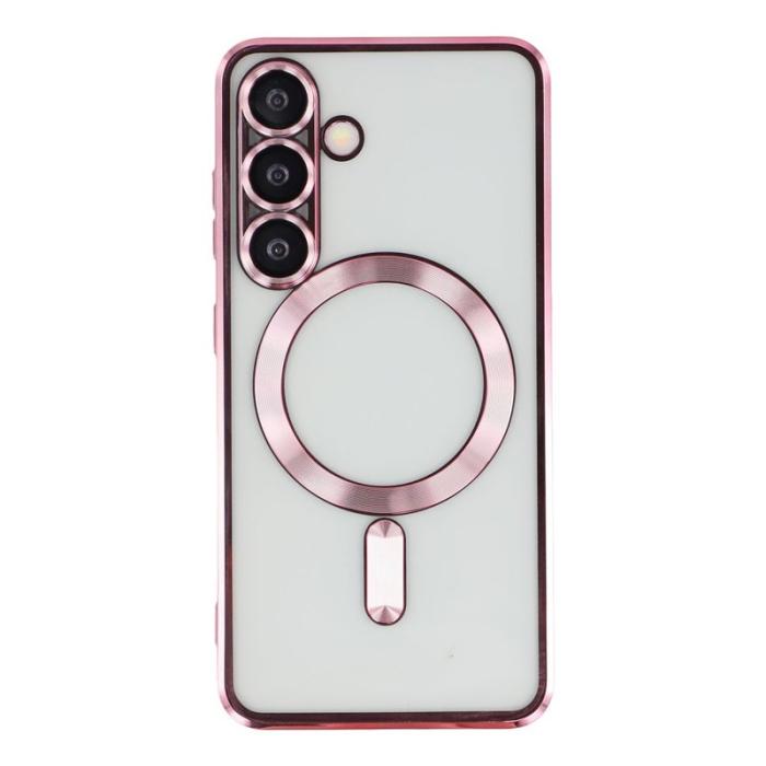 OEM - Mobilskal för Samsung Galaxy S26 Magnetiskt TPU + Glaslins Skydd - Roséguld