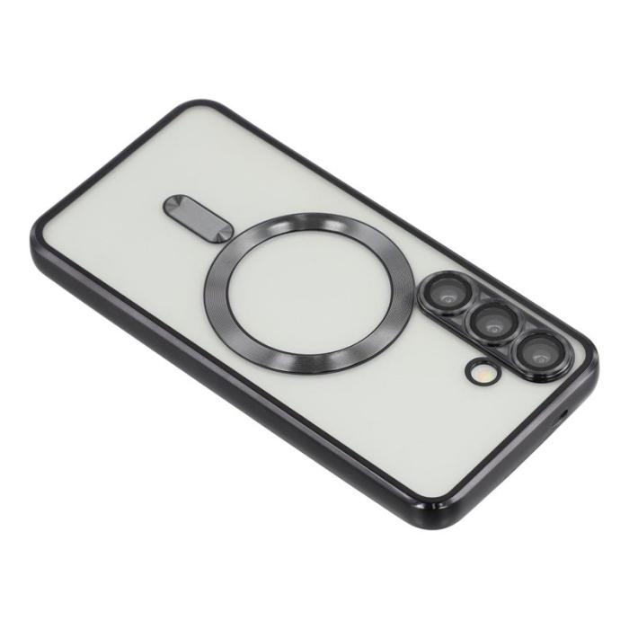 OEM - Mobilskal för Samsung Galaxy S26 Magnetiskt TPU + Glaslins Skydd - Svart