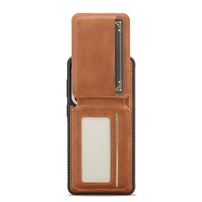 LC.imeeke - LC.IMEEKE Mobilskal för Samsung Galaxy S26 Magnetiskt TPU + Läder - Brun