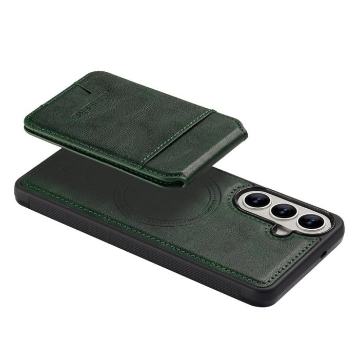 LC.imeeke - LC.IMEEKE Mobilskal för Samsung Galaxy S26 Magnetiskt TPU med kortfack - Grön