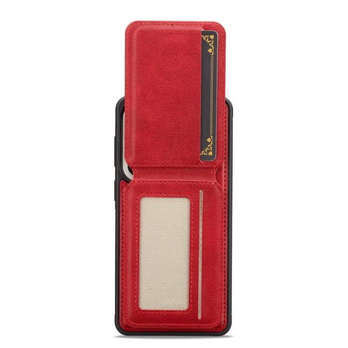 LC.imeeke - LC.IMEEKE Mobilskal för Samsung Galaxy S26 Magnetiskt TPU med kortfack - Röd