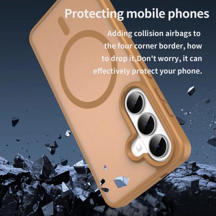 ABEEL - ABEEL Mobilskal för Samsung Galaxy S26 Magnetiskt TPU + PC - Guld