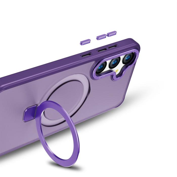 OEM - Mobilskal för Samsung Galaxy S26 Magnetiskt TPU + PC Kickstand - Mörklila