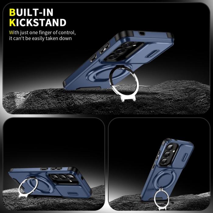 OEM - Mobilskal för Samsung Galaxy S26 Magnetiskt TPU + PC med skärmskydd - Blå