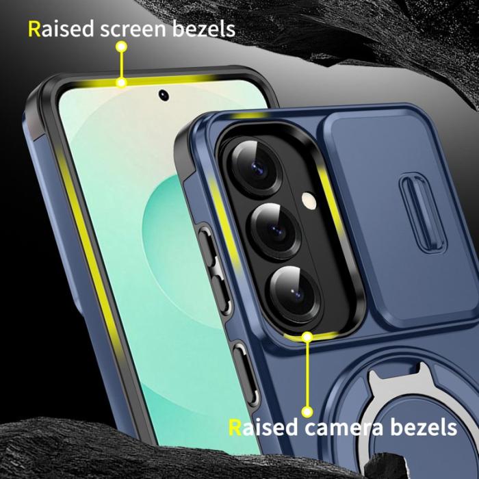 OEM - Mobilskal för Samsung Galaxy S26 Magnetiskt TPU + PC med skärmskydd - Blå