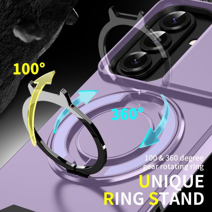 OEM - Mobilskal för Samsung Galaxy S26 Magnetiskt TPU + PC med skärmskydd - Lila