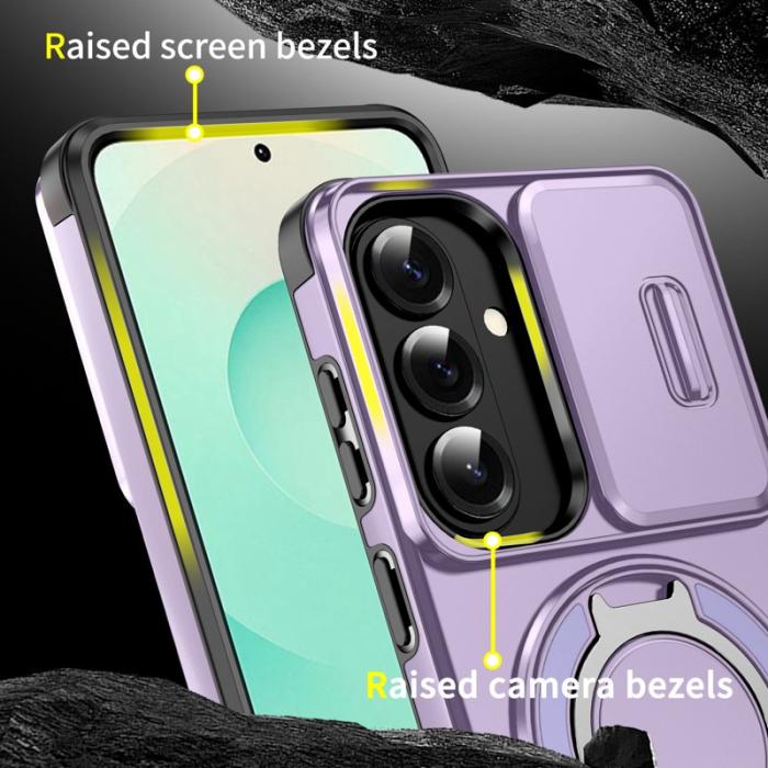 OEM - Mobilskal för Samsung Galaxy S26 Magnetiskt TPU + PC med skärmskydd - Lila