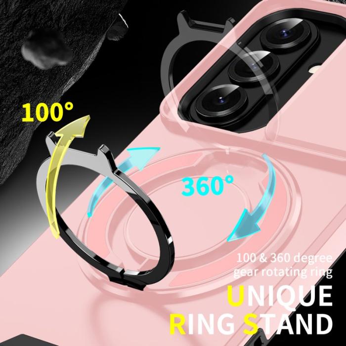 OEM - Mobilskal för Samsung Galaxy S26 Magnetiskt TPU + PC med skärmskydd - Rosa