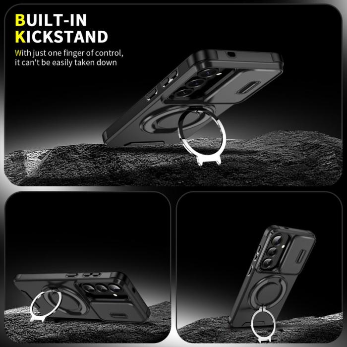 OEM - Mobilskal för Samsung Galaxy S26 Magnetiskt TPU + PC med skärmskydd - Svart