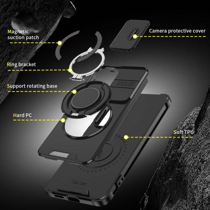 OEM - Mobilskal för Samsung Galaxy S26 Magnetiskt TPU + PC med skärmskydd - Svart