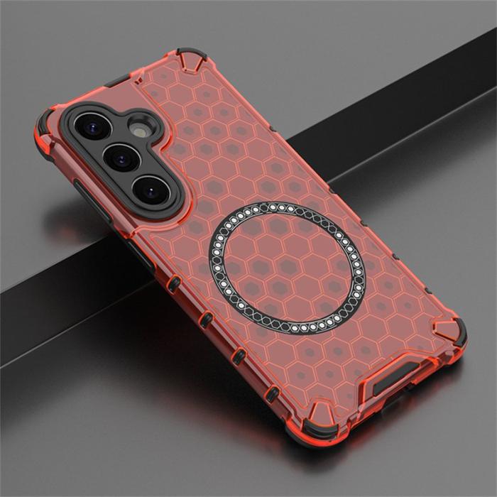 OEM - Mobilskal för Samsung Galaxy S26 Magnetiskt TPU + PC - Röd