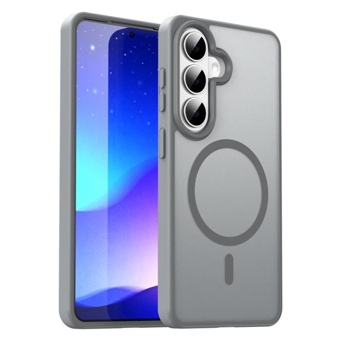 OEM - Mobilskal för Samsung Galaxy S26 Magnetiskt TPU + PC - Silver