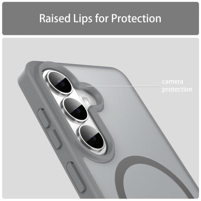 OEM - Mobilskal för Samsung Galaxy S26 Magnetiskt TPU + PC - Silver