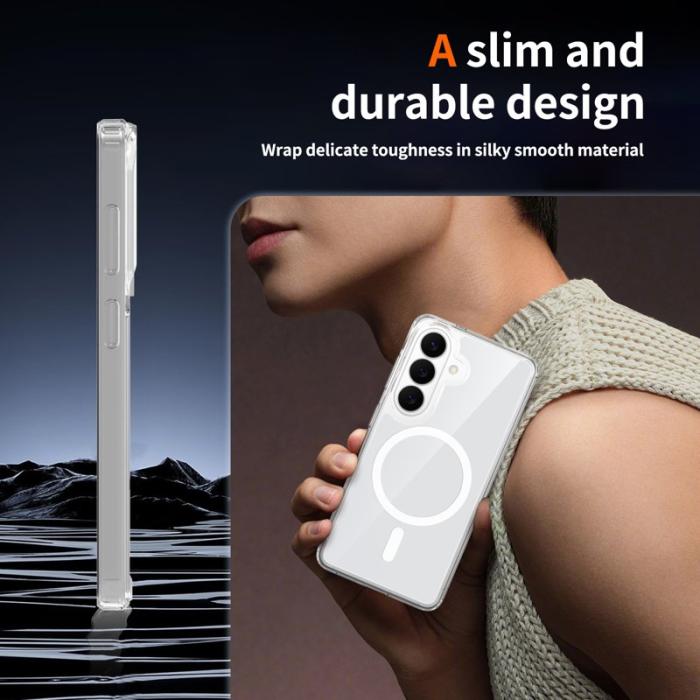 ABEEL - ABEEL Mobilskal för Samsung Galaxy S26 Magnetiskt TPU + PC - Vit