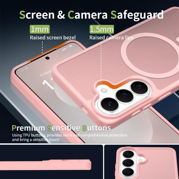 OEM - Mobilskal för Samsung Galaxy S26 Magnetiskt TPU - Rosa