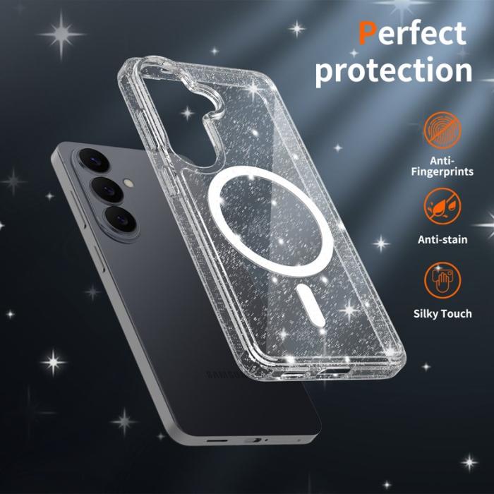 OEM - Mobilskal för Samsung Galaxy S26 Magnetiskt TPU Scratch-proof - Transparent