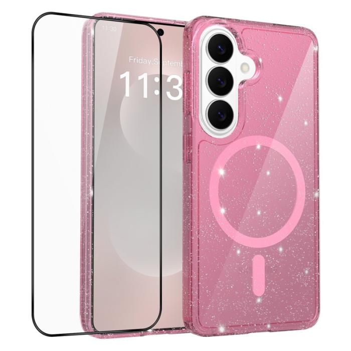 OEM - Mobilskal för Samsung Galaxy S26 Magnetiskt TPU - Transparent Röd