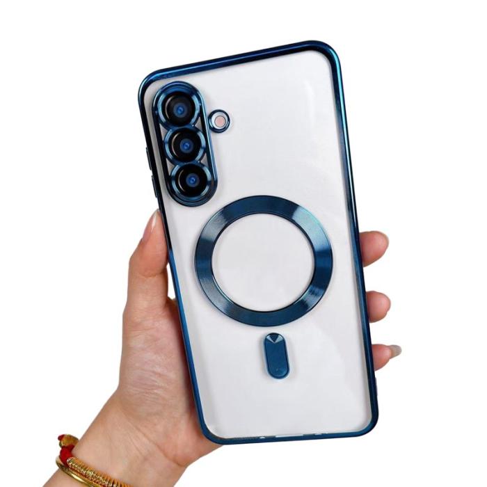 OEM - Mobilskal för Samsung Galaxy S26 Magnetiskt Transparent TPU - Blå