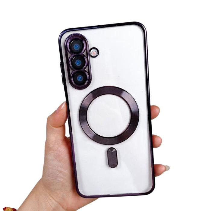 OEM - Mobilskal för Samsung Galaxy S26 Magnetiskt Transparent TPU - Lila