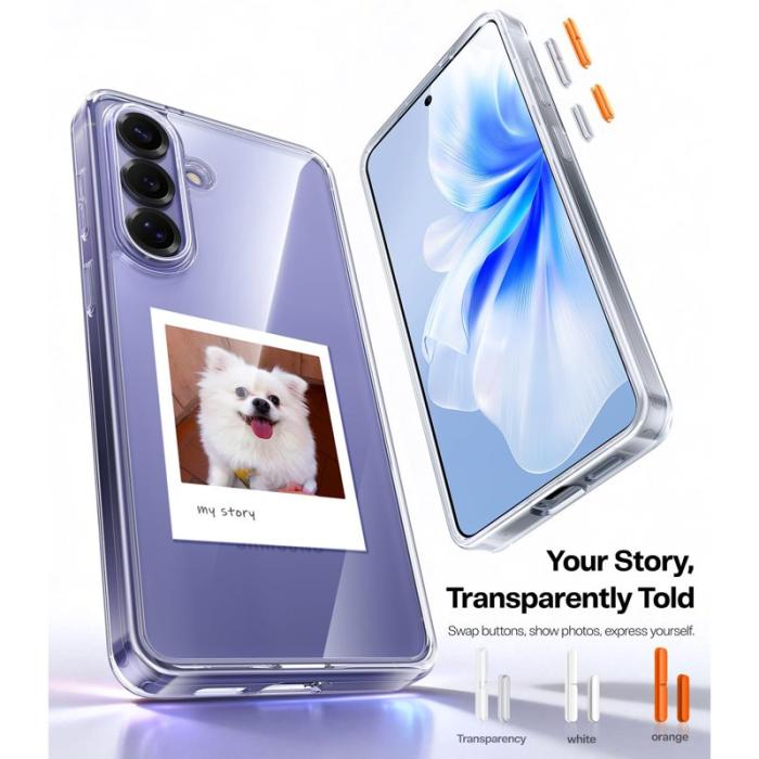 Torras - Torras Mobilskal för Samsung Galaxy S26 Matt PC + TPU - Transparent