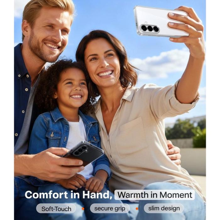 Torras - Torras Mobilskal för Samsung Galaxy S26 Matt PC + TPU - Transparent