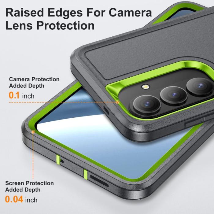 OEM - Mobilskal för Samsung Galaxy S26 PC + Silikon Anti-Drop Kickstand - Grå