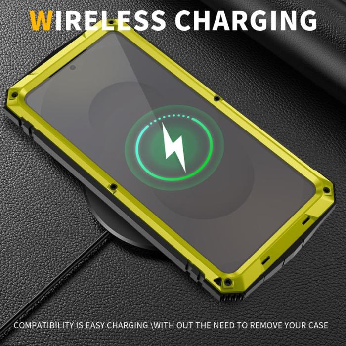 R-JUST - R-JUST Mobilskal för Samsung Galaxy S26 PC + Silikon Kickstand - Gul