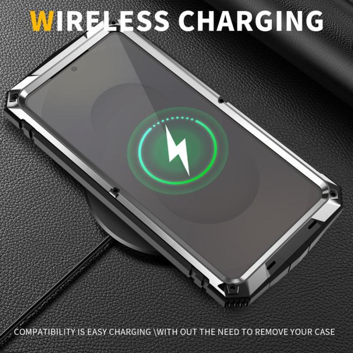 R-JUST - R-JUST Mobilskal för Samsung Galaxy S26 PC + Silikon Kickstand - Silver