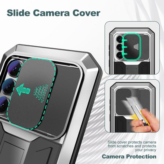 R-JUST - R-JUST Mobilskal för Samsung Galaxy S26 PC + Silikon - Silver