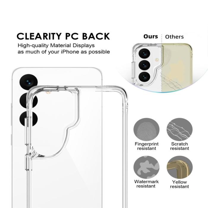 OEM - Mobilskal för Samsung Galaxy S26 PC + TPU Droppskydd - Transparent