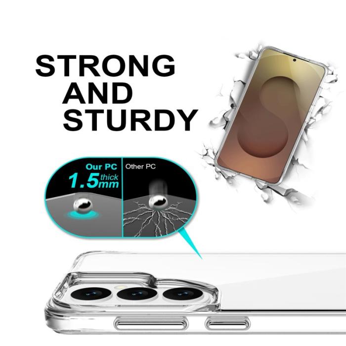 OEM - Mobilskal för Samsung Galaxy S26 PC + TPU Droppskydd - Transparent