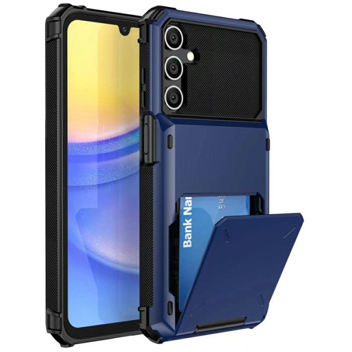 OEM - Mobilskal för Samsung Galaxy S26 PC + TPU med kortfack - Blå