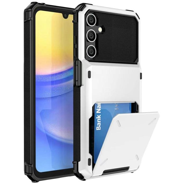 OEM - Mobilskal för Samsung Galaxy S26 PC + TPU med kortfack - Vit