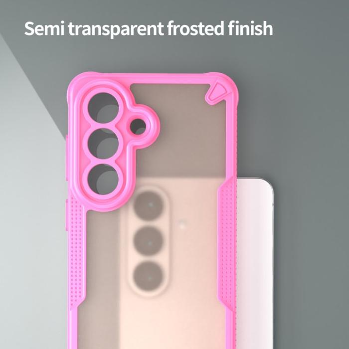 OEM - Mobilskal för Samsung Galaxy S26 PC + TPU Semi-Transparent - Rosa