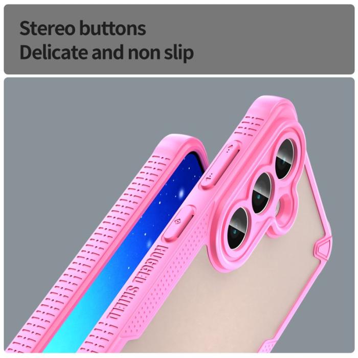 OEM - Mobilskal för Samsung Galaxy S26 PC + TPU Semi-Transparent - Rosa