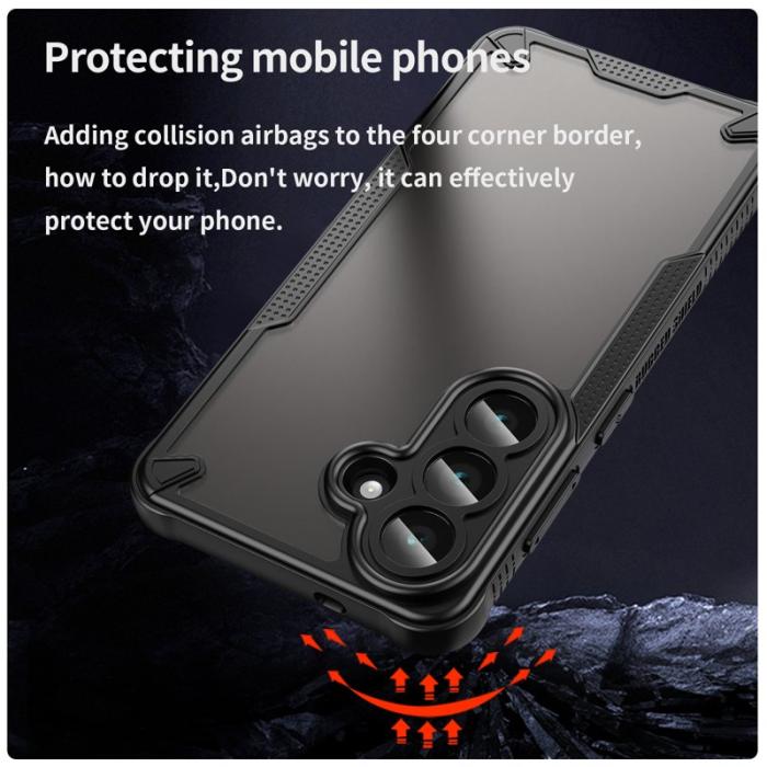 OEM - Mobilskal för Samsung Galaxy S26 PC + TPU Semi-Transparent - Svart