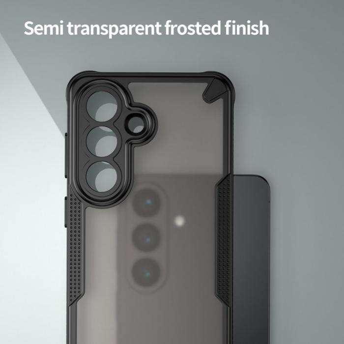 OEM - Mobilskal för Samsung Galaxy S26 PC + TPU Semi-Transparent - Svart